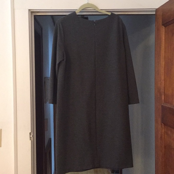 Uniqlo 3/4 length sleeve dress gray size L - Picture 3 of 4